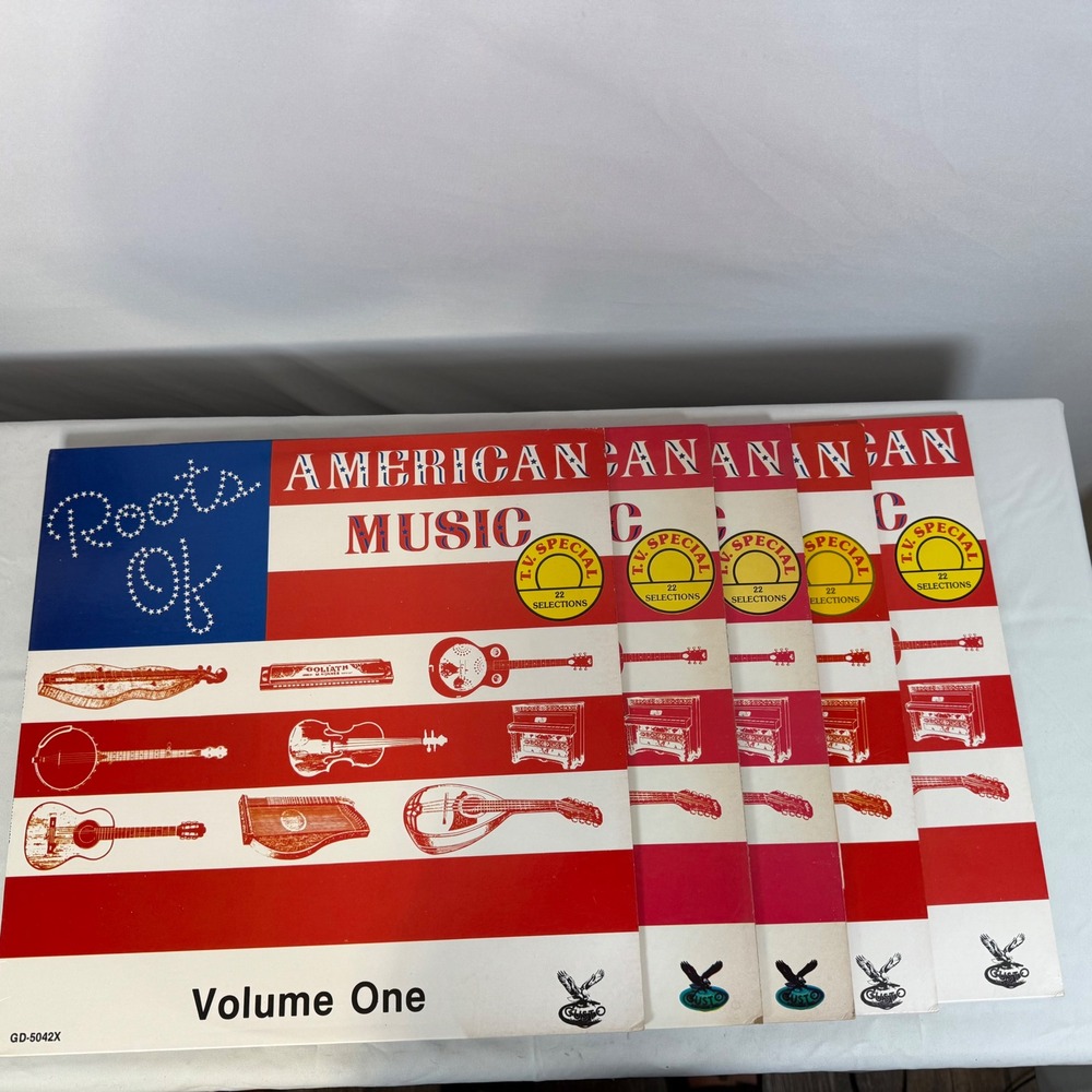 Roots Of American Music Gusto TV Special Vinyl Record Set Volumes‎ One - Five